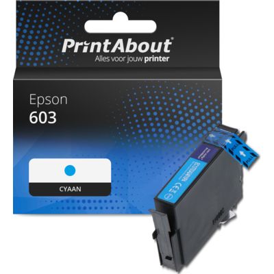 Huismerk Epson 603 (EC13T03U2401) Inktcartridge Cyaan