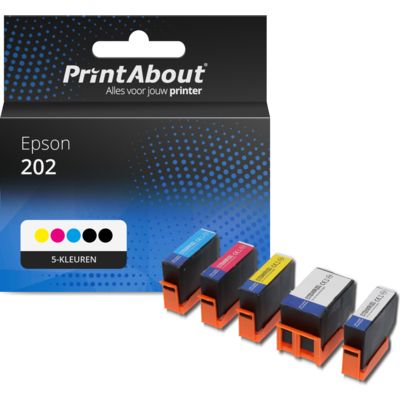 Huismerk Epson 202 (C13T02E74010) Inktcartridge 5-kleuren Multipack