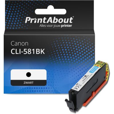 Huismerk Canon CLI-581BK Inktcartridge Zwart