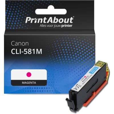 Huismerk Canon CLI-581M Inktcartridge Magenta 
