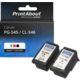 Huismerk Canon PG-545 / CL-546 Inktcartridge Zwart + 3 kleuren Multipack