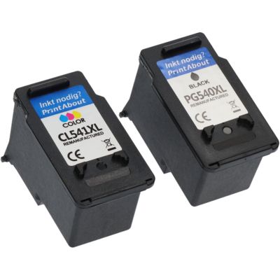 Huismerk Canon PG-540 / CL-541 Inktcartridge Zwart + 3 kleuren Multipack
