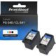 Huismerk Canon PG-540 / CL-541 Inktcartridge Zwart + 3 kleuren Multipack