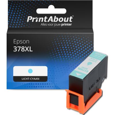 Huismerk Epson 378XL (C13T37954010) Inktcartridge Licht-cyaan Hoge capaciteit