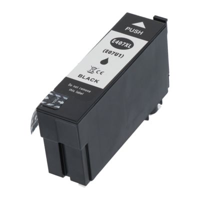 Huismerk Epson 407 (C13T07U1400) Inktcartridge Zwart