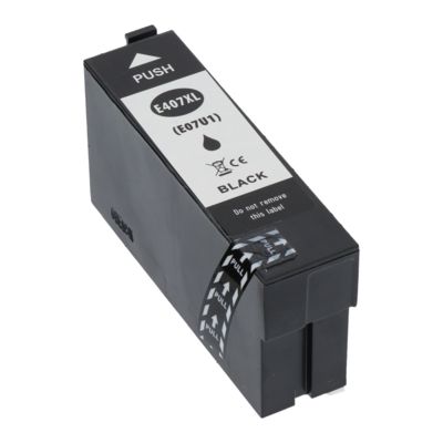 Huismerk Epson 407 (C13T07U1400) Inktcartridge Zwart