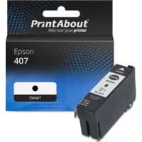 Huismerk Epson 407 (C13T07U1400) Inktcartridge Zwart