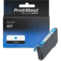 Huismerk Epson 407 (C13T07U240) Inktcartridge Cyaan