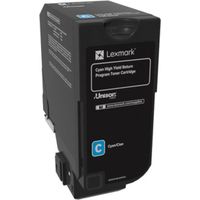 Lexmark 74C2HC0 Toner Cyaan Hoge capaciteit