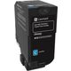 Lexmark 74C2HC0 Toner Cyaan Hoge capaciteit