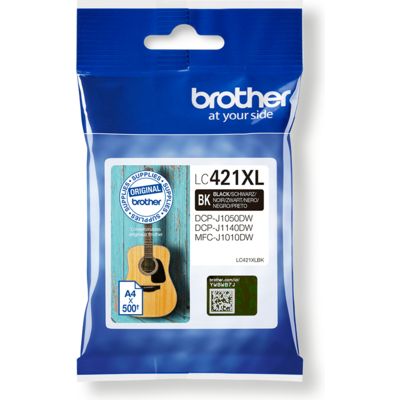 Brother LC-421XLBK Inktcartridge Zwart Hoge capaciteit