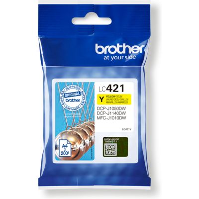 Brother LC-421Y Inktcartridge Geel