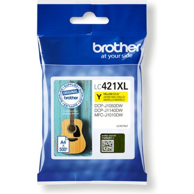 Brother LC-421XLY Inktcartridge Geel Hoge capaciteit