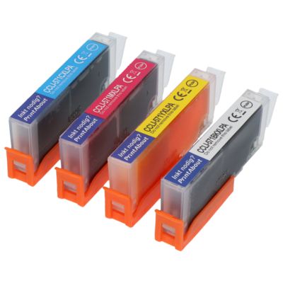Huismerk Canon CLI-571BK/C/M/Y Inktcartridge 4-kleuren Multipack