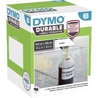 Dymo 2112287 Etiket Zwart op wit (159 mm x 104 mm)