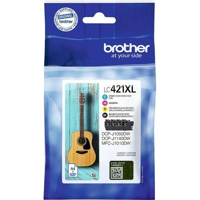 Brother LC-421XLVAL Inktcartridge 4-kleuren Multipack Hoge capaciteit
