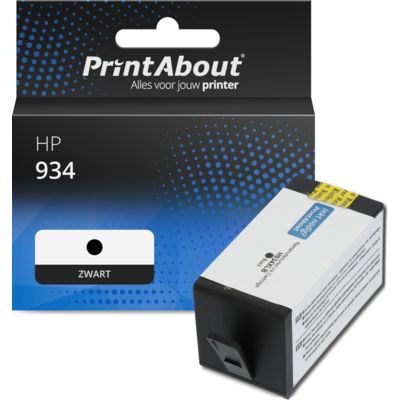 Huismerk HP 934 (C2P19AE) Inktcartridge Zwart