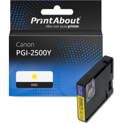 Huismerk Canon PGI-2500Y Inktcartridge Geel