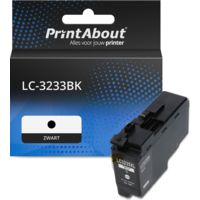 PrintAbout Huismerk vervangt Brother LC-3233BK Inktcartridge Zwart