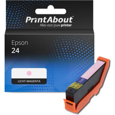 Huismerk Epson 24 (C13T24264012) Inktcartridge Licht-magenta