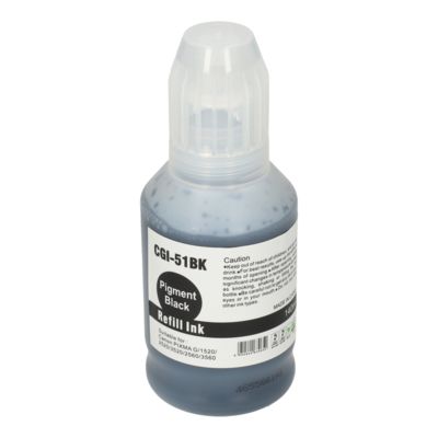 Huismerk Canon GI-51PGBK Inktcartridge Pigment zwart