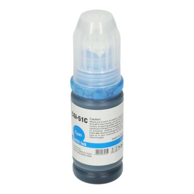 Huismerk Canon GI-51C Inktcartridge Cyaan