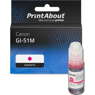 Huismerk Canon GI-51M Inktcartridge Magenta