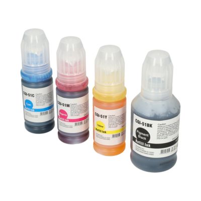 Huismerk Canon GI-51PGBK/C/M/Y Inktcartridge 4-kleuren Multipack