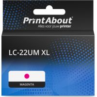 PrintAbout Huismerk vervangt Brother LC-22UM XL Inktcartridge Magenta Hoge capaciteit