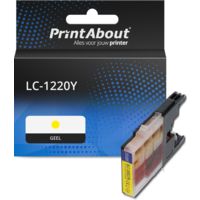 PrintAbout Huismerk vervangt Brother LC-1220Y Inktcartridge Geel