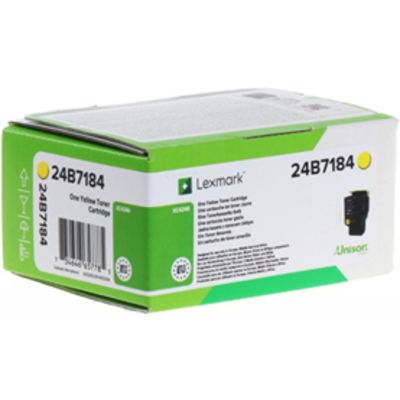 Lexmark 24B7184 Toner Geel