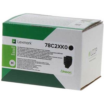 Lexmark 78C2XK0 Toner Zwart Hoge capaciteit