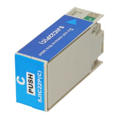 Huismerk Epson SJIC22P(C) Inktcartridge Cyaan