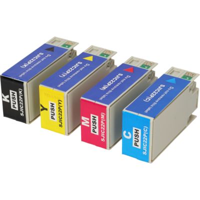 Huismerk Epson SJIC22P(K/C/M/Y) Inktcartridge 4-kleuren Multipack