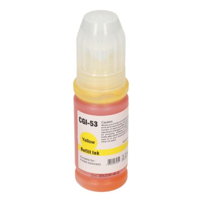 Huismerk Canon GI-53Y Inktcartridge Geel