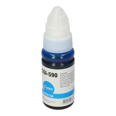 Huismerk Canon GI-590C Inktcartridge Cyaan