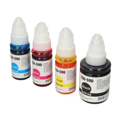 Huismerk Canon GI-590BK/C/M/Y Inktcartridge 4-kleuren Multipack