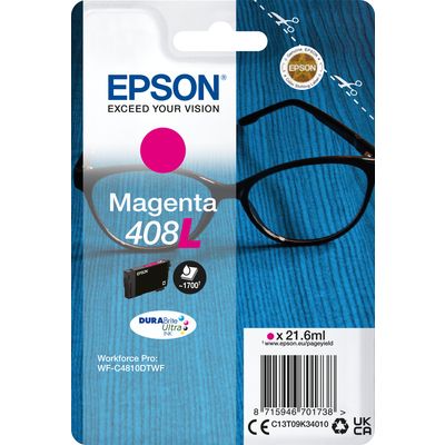 Epson 408L (C13T09K34010) Inktcartridge Magenta Hoge capaciteit