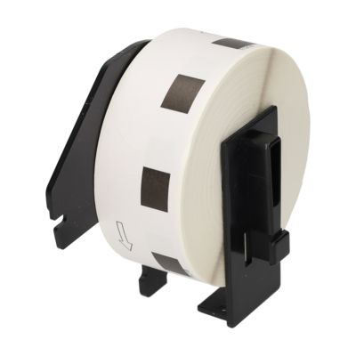 PrintAbout Huismerk vervangt Brother DK-11218 Etiket Zwart op wit (24 mm)