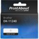 Huismerk Brother DK-11240 Etiket Zwart op wit (51mm x 102 mm)