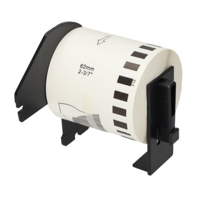 PrintAbout Huismerk vervangt Brother DK-22212 Etiket Zwart op wit (62 mm)