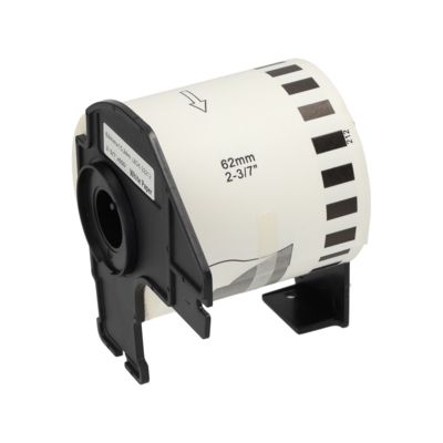 PrintAbout Huismerk vervangt Brother DK-22212 Etiket Zwart op wit (62 mm)
