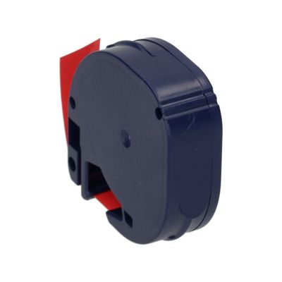 Huismerk Dymo 91203 Tape Zwart op rood (12 mm)