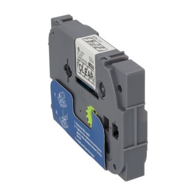 PrintAbout Huismerk vervangt Brother TZe-111 Tape Zwart op transparant (6 mm)