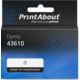 Huismerk Dymo 43610 (S0720770) Tape Zwart op transparant (6 mm)