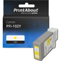 Huismerk Canon PFI-102Y Inktcartridge Geel