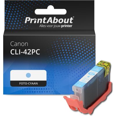 Huismerk Canon CLI-42PC Inktcartridge Foto-cyaan