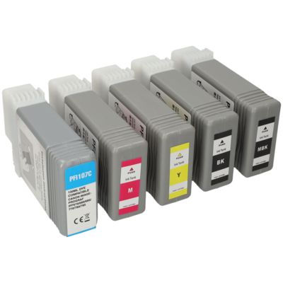 Huismerk Canon PFI-107BK/MBK/C/M/Y Inktcartridge 5-kleuren Multipack
