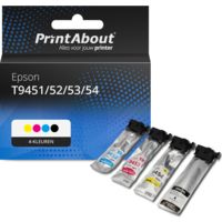 Huismerk Epson T9451/52/53/54 Inktcartridge 4-kleuren Multipack Hoge capaciteit