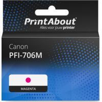 Huismerk Canon PFI-706M Inktcartridge Magenta Hoge capaciteit